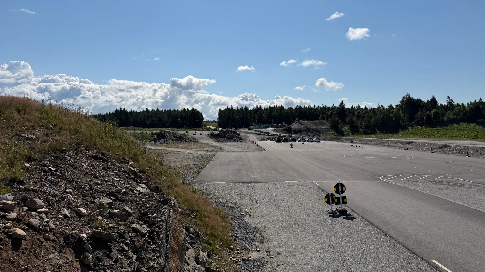 Overview of the training track in Landvetter